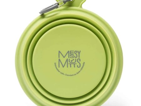 Messy Mutts Dog Collapsible Bowl Green 1.5 Cup Online