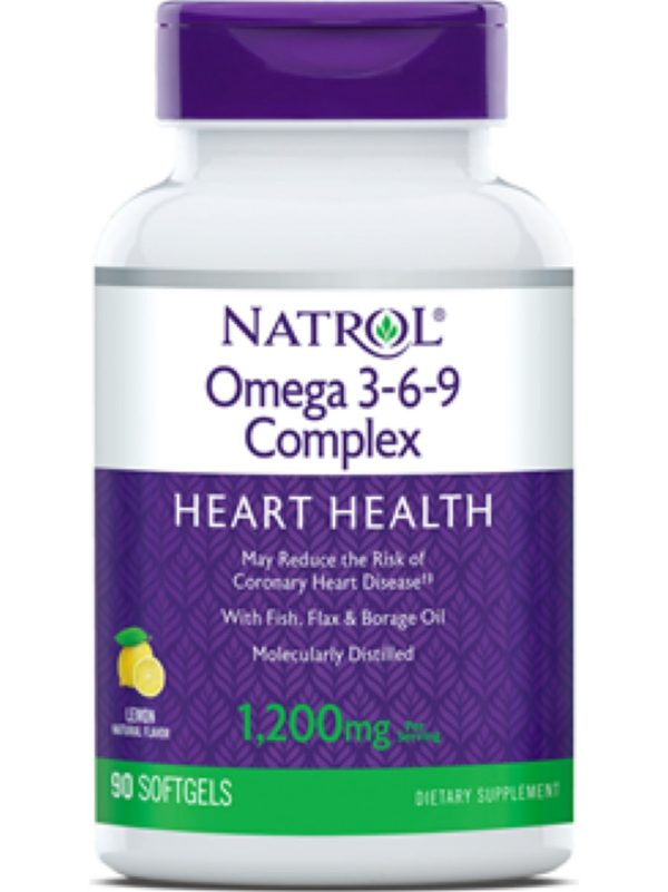 Natrol, Omega 3 Complex 55% 3 6 9, 90 softgels Fashion