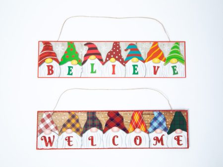 Glitter Gnome Holiday Sign For Sale