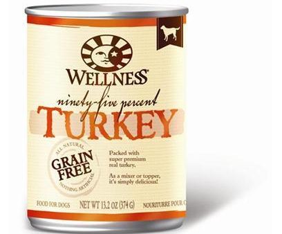 Wellness Natural Grain Free Adult 95% Turkey Canned Dog Food For Cheap