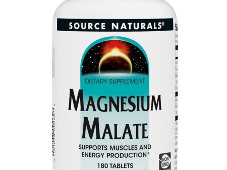 Source Naturals, Magnesium Malate, 3750mg, 180 tablets on Sale