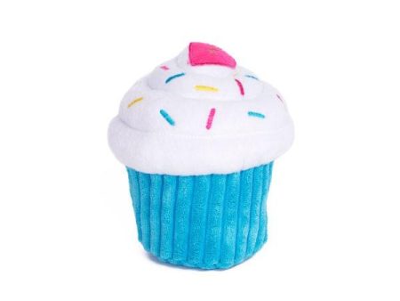 ZippyPaws Blue Cupcake Plush Dog Toy Discount