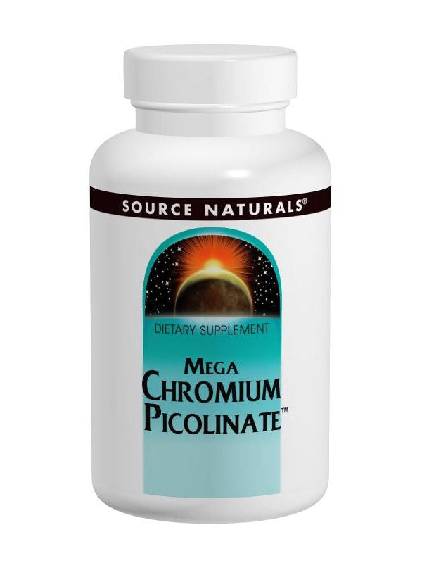 Source Naturals, Mega Chromium Picolinate 300mcg, 60 ct on Sale