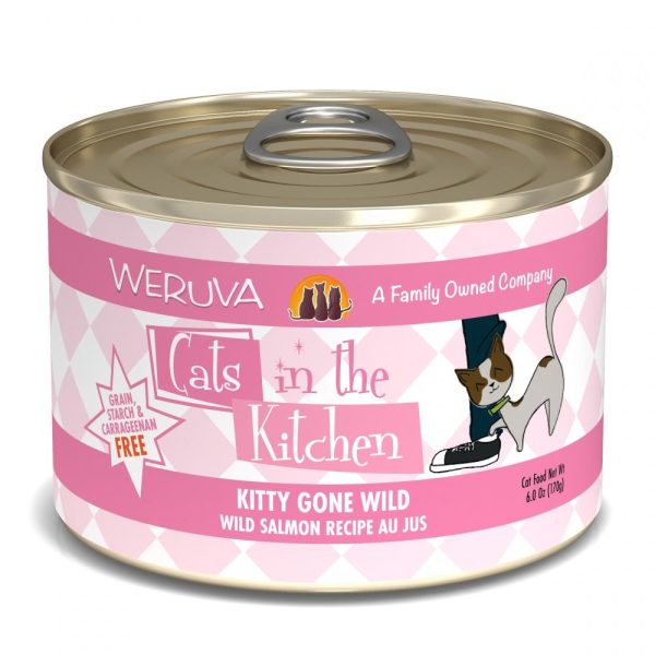 Weruva Kitty Gone Wild Wild Salmon Recipe Au Jus Canned Cat Food Cheap