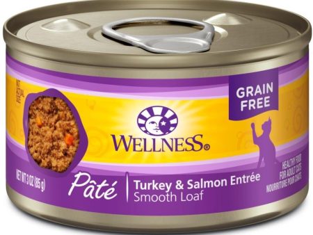 Wellness Complete Health Natural Grain Free Turkey and Salmon Pate Wet Canned Cat Food Sale