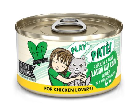 Weruva BFF PLAY Paté  Chicken & Lamb Laugh Out Loud Dinner in a Hydrating Purée Cat Food Supply