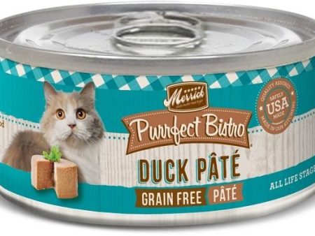 Merrick Purrfect Bistro Duck Pate Grain Free Canned Cat Food Supply