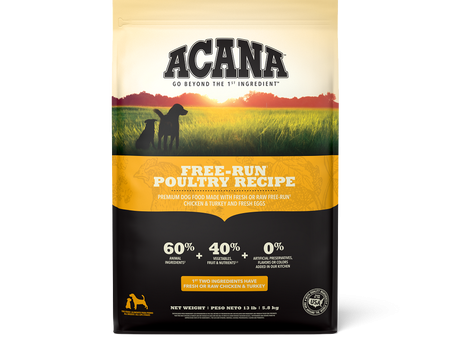 ACANA Grain Free Free-Run Poultry Recipe Dry Dog Food Hot on Sale