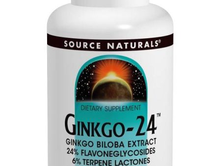 Source Naturals, Ginkgo 24 Ginkgo Biloba Ext, 60mg, 60 ct Sale