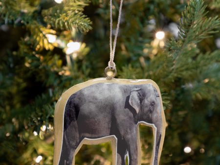 Love For Elephants Metal Ornament For Cheap