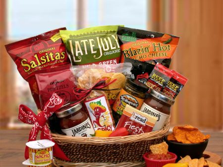 A Little Spice Gourmet Salsa & Chips Gift Basket on Sale