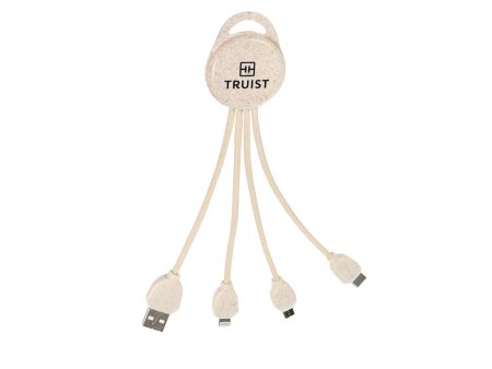 Wheat Straw 3-in-1 Charging Cable - ED109 Online now