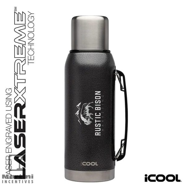 iCOOL® Silverton 34 oz. Double Wall, Stainless Steel Water Bottle For Discount