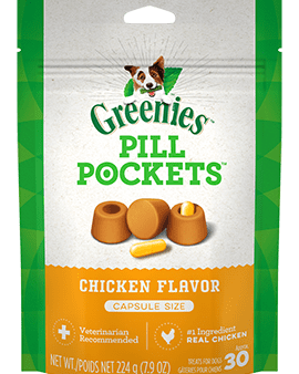 Greenies PILL POCKETS™ Treats for Dogs Chicken Flavor Capsule Online Hot Sale