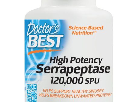 Doctor s Best, High Potency Serrapeptase, 120,000 Units, 90 veggie caps Fashion