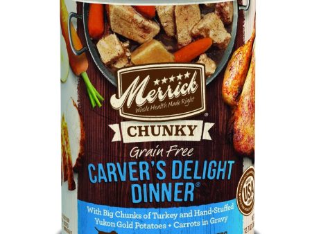 Merrick Grain Free Chunky Carvers Delight Dinner Canned Dog Food For Cheap