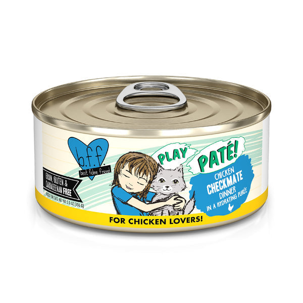 Weruva BFF PLAY Paté Chicken Checkmate Dinner in a Hydrating Purée Cat Food Sale