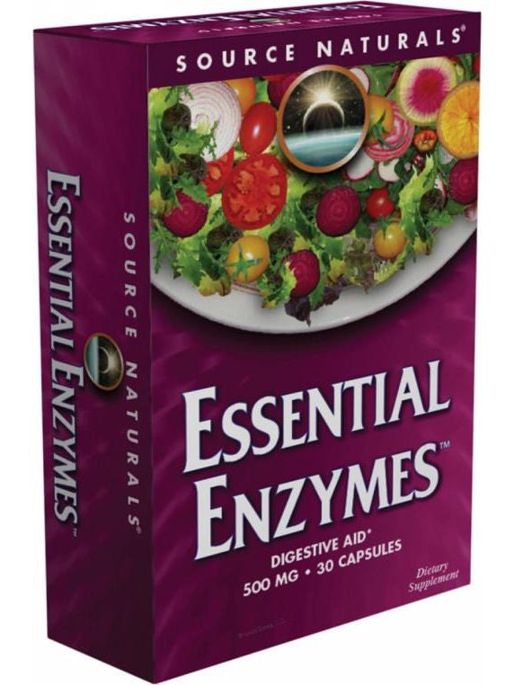 Source Naturals, Essential Enzymes, 500mg Vegetarian Bio Aligned, 60 ct Online Hot Sale