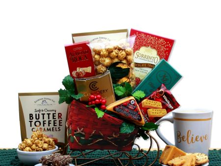 A Holiday Classic Old Fashioned Sleigh Gift Basket Fashion