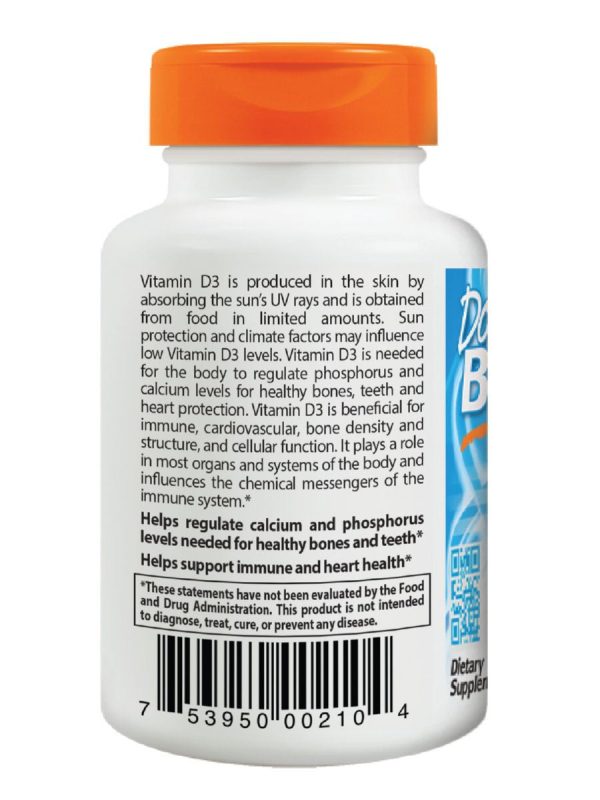 Doctor s Best, Vitamin D3, 2000IU, 180 soft gels on Sale