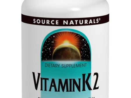 Source Naturals, Vitamin K2 100mcg w 400 IU D 3, 60 ct Discount