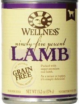 Wellness Natural Grain Free 95%  Lamb Recipe Adult Wet Canned Dog Food For Discount