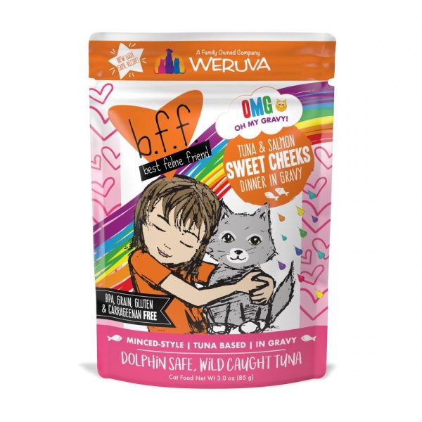 Weruva BFF Tuna & Salmon Sweet Cheeks Recipe Pouches Wet Cat Food For Cheap