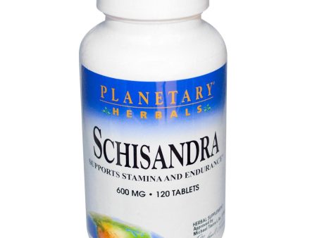 Planetary Herbals, Schisandra 600mg, 120 ct on Sale