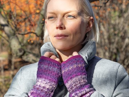 Colorful Alpaca Fingerless Mittens For Sale