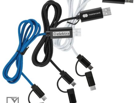 3-in-1 Braided Charging Cable Hot on Sale