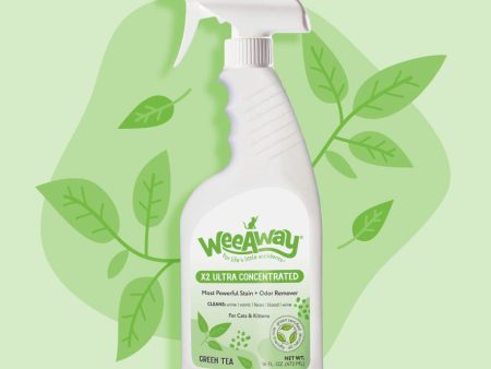 Wee Away X2 Stain & Odor for Cats & Kittens Green Tea Scent (16 oz) Online Sale