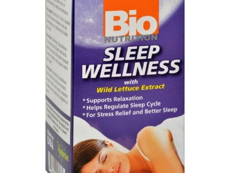 Bio Nutrition, Sleep Wellness w Wild Lettuce, 60 vegicaps For Sale