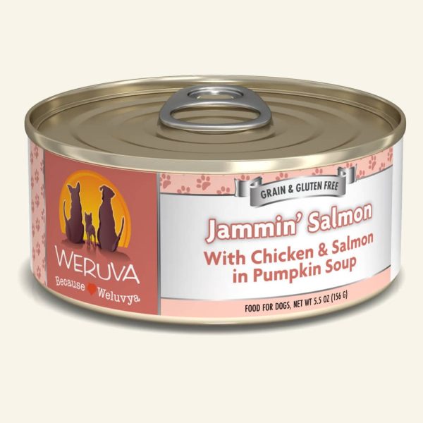 Weruva Jammin’ Salmon with Chicken & Salmon in Pumpkin Soup Dog Food Discount