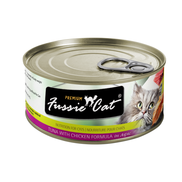 Pets Global Fussie Cat Tuna With Chicken Formula In Aspic Can Food For Cheap