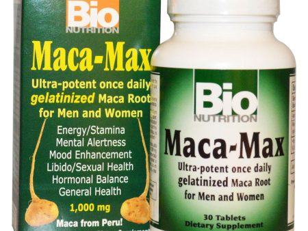 Bio Nutrition, Maca Max Once Daily, 30 tabs Online now