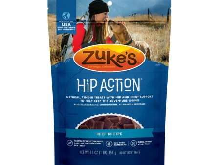 Zukes Hip Action Beef Dog Treats with Glucosamine and Chondroitin Hot on Sale