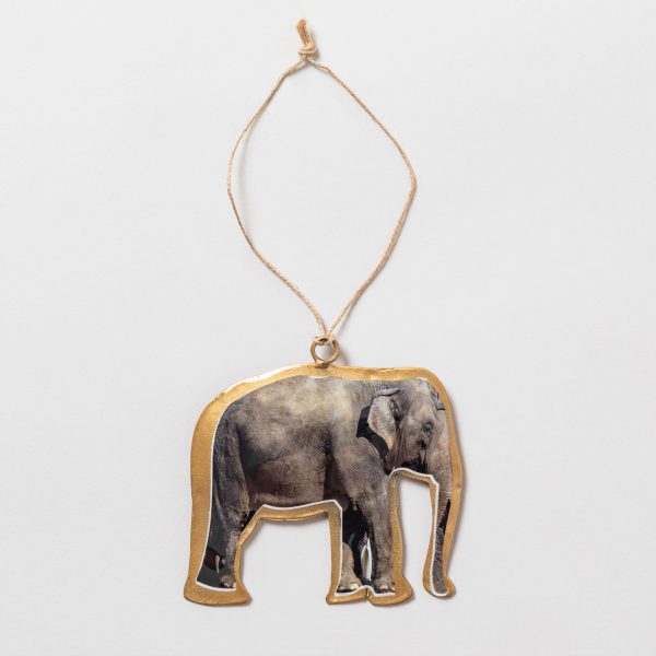 Love For Elephants Metal Ornament For Cheap