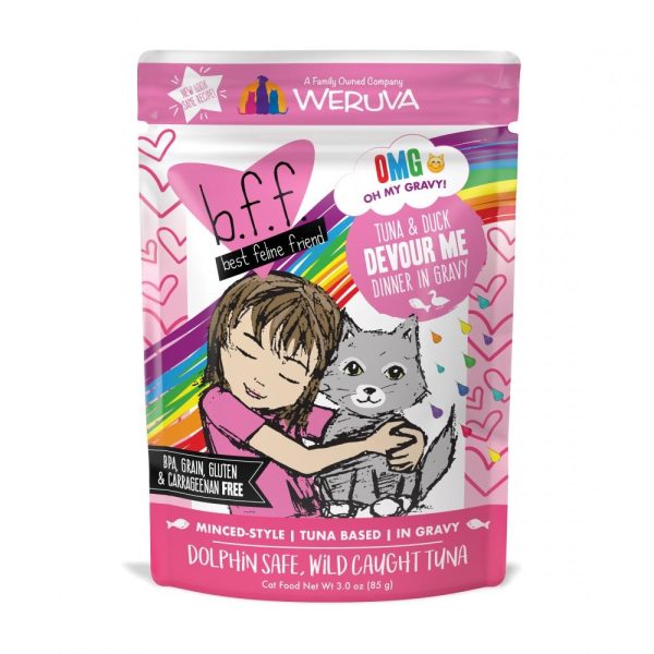 Weruva BFF Tuna & Duck Devour Me Pouches Wet Cat Food Discount