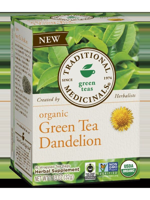 Traditional Medicinals, Organic Green Tea Dandelion, 16 bags Hot on Sale