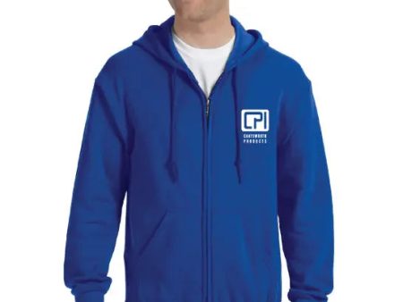 Gildan Zippered Hoodie - CPI S in Graphite Online Sale