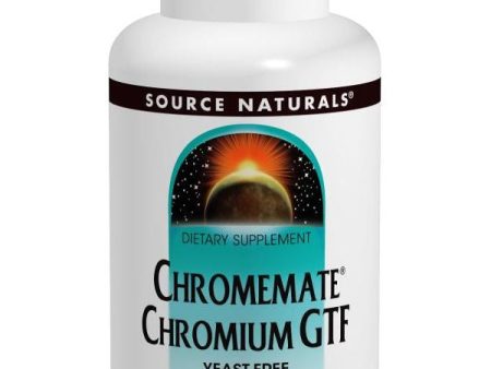 Source Naturals, ChromeMate Chromium GTF 200mcg Yeast Free, 120 ct For Cheap