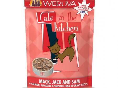 Weruva Cats In the Kitchen Mack Jack and Sam Cat Pouches Wet Cat Food Supply