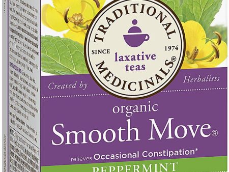 Traditional Medicinals, Smooth Move Peppermint Tea, 16 bags Online