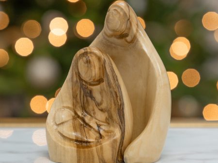 Olive Wood Hugging Holy Family Nativity Online Hot Sale