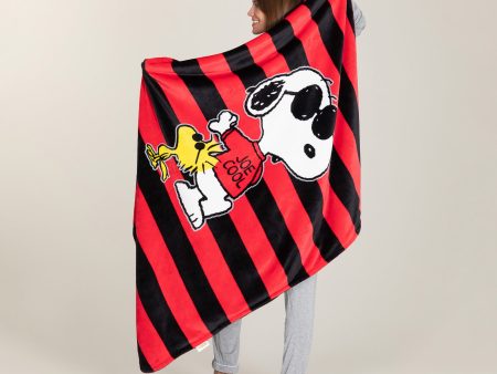 Joe Cool Snoopy Throw Blanket Online Hot Sale