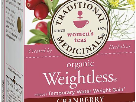 Traditional Medicinals, Weightless Tea Cranberry, 16 bags Hot on Sale