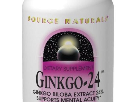 Source Naturals, Ginkgo 24 Ginkgo Biloba Ext, 60mg, 120 ct Hot on Sale