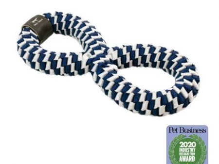 Tall Tails Navy Braided Infinity Tug Toy For Cheap