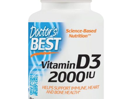 Doctor s Best, Vitamin D3, 2000IU, 180 soft gels on Sale