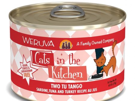 Weruva Cats in the Kitchen Two Tu Tango Sardine, Tuna and Turkey Recipe Au Jus Canned Cat Food For Cheap